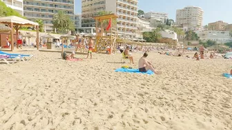 Beach walk | Cala Major Beach | Palma de Mallorca MAJORCA | Balearic Islands 4K