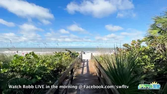 View of the Beach from the Boardwalk at Delnor-Wiggins on a Beautiful Saturday Morning 11.06.21