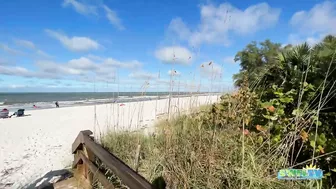 View of the Beach from the Boardwalk at Delnor-Wiggins on a Beautiful Saturday Morning 11.06.21