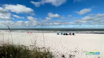 View of the Beach from the Boardwalk at Delnor-Wiggins on a Beautiful Saturday Morning 11.06.21