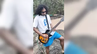 Lenon Pires - Sunday guitar Jam at Kakonem beach /waterfalls - Sun sand sea and Rock n Roll