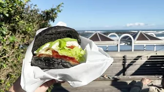 Beach burger in Hitachi,Ibaraki,Japan