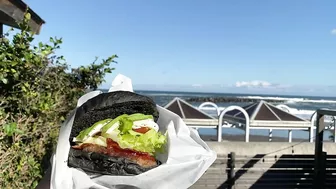 Beach burger in Hitachi,Ibaraki,Japan