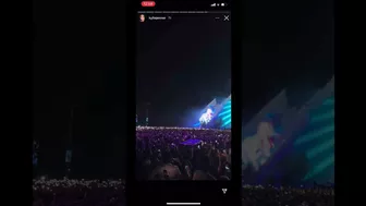 Kylie Jenner story Instagram au concert Astroworld de Travis Scott