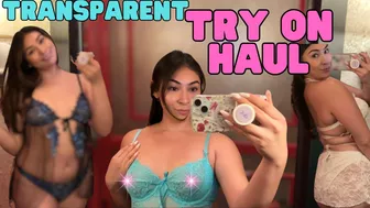 Transparent Try On Haul with Sofia | See-Through Try On Haul At The Mall