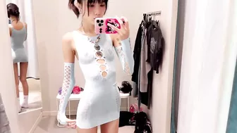 See Through Try On Haul Transparent dress