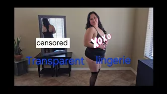 Black Transparent Lingerie Try-On Haul Review and Feel