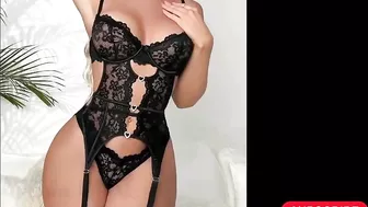 Hottest Lingerie Try On Haul | 4k Transparent Fishnet Dress For Baddie’s Compilation