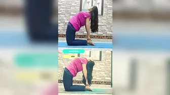 Yoga Poses to Help With Menstrual Cramps????#menstrualpain #yogaforpain #periods #reel #viral