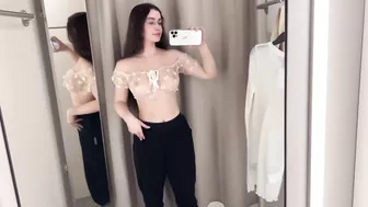 [4K] See-Through Clothes Try on Haul | Transparent Fabric & No Bra Trend