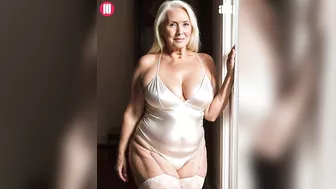 Natural Older Women Over 65 ???? Classic Lingerie Fashion ⭐️ 88