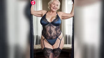 Natural Older Women Over 65 ???? Classic Lingerie Fashion ⭐️ 88