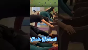 Chair workout #viral #yoga #fitness ##viralvideo #shorts #shortvideo #short