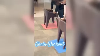 Chair workout #viral #yoga #fitness ##viralvideo #shorts #shortvideo #short