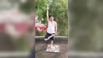 balancing yoga poses. #bollywood #music #song #trending #viral #shortsfeed #shorts #short #dance