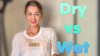 [4K] Transparent Clothes Dry vs Wet Try on Haul with Hillary [NEW 2024]