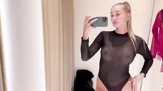 [4K] Transparent Clothes Dry vs Wet Try on Haul with Hillary [NEW 2024]