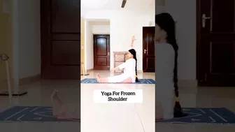 Yoga for frozen shoulder#yoga #frozenshoulder #fitness #workout #exercise #shoulderworkout #shorts