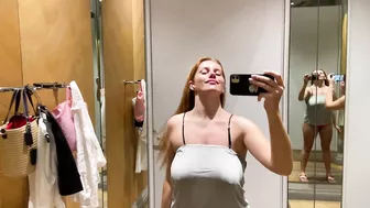 [4K] Transparent Dresses and See-through Lingerie Try on Haul