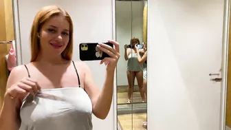 [4K] Transparent Dresses and See-through Lingerie Try on Haul