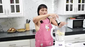 ✅Dragon Fruit and Banana Milkshake ???? Sexy Lingerie | Apron no bra ????