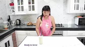 ✅Dragon Fruit and Banana Milkshake ???? Sexy Lingerie | Apron no bra ????