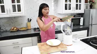 ✅Dragon Fruit and Banana Milkshake ???? Sexy Lingerie | Apron no bra ????