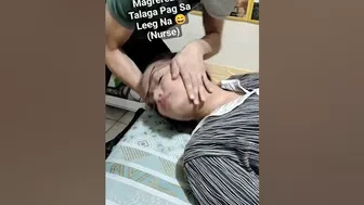 Neck Pulling/Stretching Sabi Nila Babalian Ng Leeg ???? #neckpain #neckpainrelief #stretching