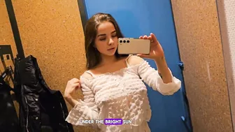 [4K] Try on Haul in dressing room | Transparent outfits with Mia (2024)