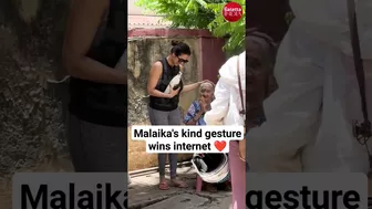 #malaikaarora wins hearts by helping an elderly woman outside her yoga class #galattaindia #shorts