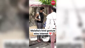 #malaikaarora wins hearts by helping an elderly woman outside her yoga class #galattaindia #shorts