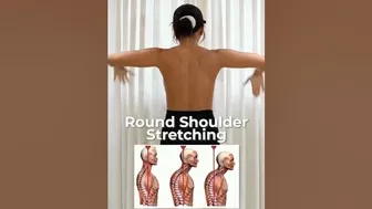 Ultimate Guide: How to Reduce Round Shoulders with Stretching #ayurveda #yoga #stretching #shorts