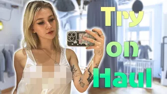 (2024) Transparent Clothes with Moonsi | See-Through Try On Haul At The Mall [4K]