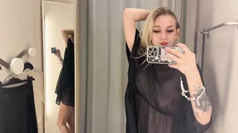 (2024) Transparent Clothes with Moonsi | See-Through Try On Haul At The Mall [4K]