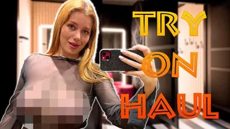 See Through Try On Haul At The Mall | Sheer Dresses Try on [4K]