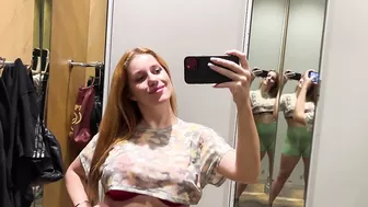 See Through Try On Haul At The Mall | Sheer Dresses Try on [4K]