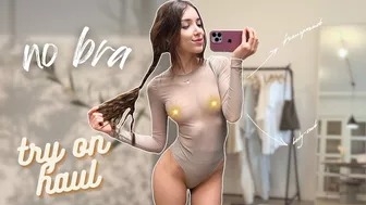 Transparent Try On Haul with Rita | See-Through Bodysuits