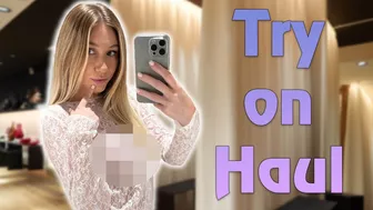 TRANSPARENT TRY ON Haul with Little Ellee | See-Through Try On Haul At The Mall [4K]