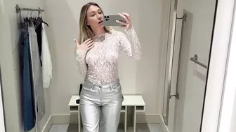 TRANSPARENT TRY ON Haul with Little Ellee | See-Through Try On Haul At The Mall [4K]