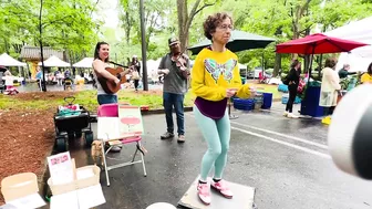 Market Buckdance before yoga class - Miss Moonshine ft Max & Maggie