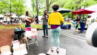 Market Buckdance before yoga class - Miss Moonshine ft Max & Maggie