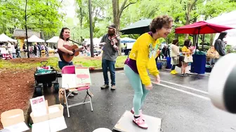 Market Buckdance before yoga class - Miss Moonshine ft Max & Maggie