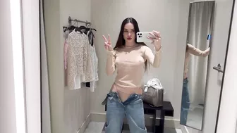 [4K] Transparent Clothes With Anastaisi | See-Through Try On Haul At The Mall