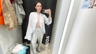 [4K] See-Through Clothes Try on Haul With Klara Si| Transparent Fabric & No Bra Trend