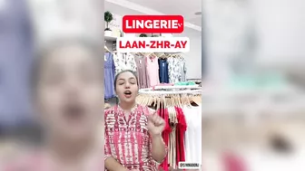 How to pronounce 'Lingerie'? #english #ytshorts