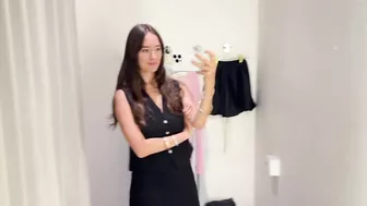 [4K] No Bra Challenge Try on Haul 2024 : Transparent Dress with Sasha 18+