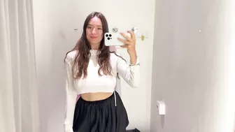 [4K] No Bra Challenge Try on Haul 2024 : Transparent Dress with Sasha 18+