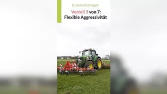 Grünlandstriegel bietet 7 Vorteile: Nr. 3 Flexible Aggresivität beim Grünland striegeln! #grünland