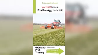 Grünlandstriegel bietet 7 Vorteile: Nr. 3 Flexible Aggresivität beim Grünland striegeln! #grünland