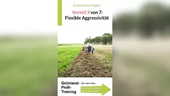 Grünlandstriegel bietet 7 Vorteile: Nr. 3 Flexible Aggresivität beim Grünland striegeln! #grünland